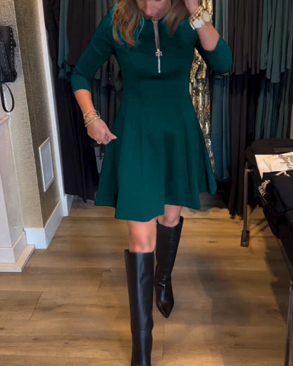 Sharyn - Elegant Zip Dress