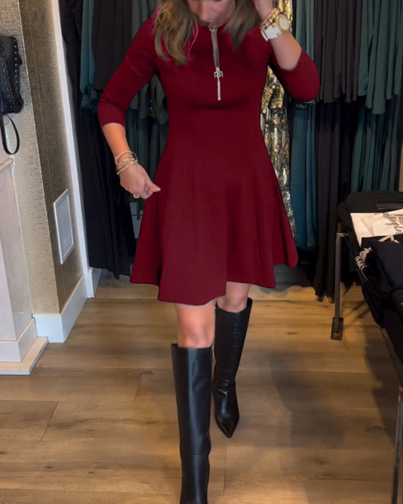 Sharyn - Elegant Zip Dress