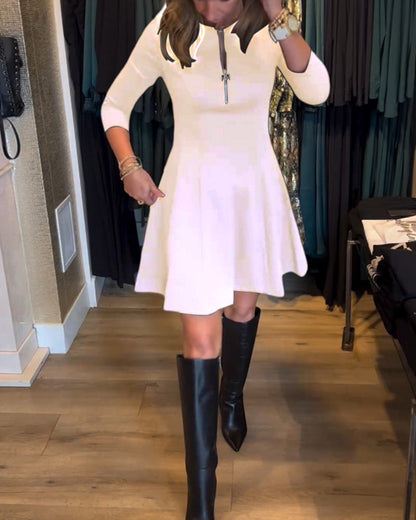 Sharyn - Elegant Zip Dress