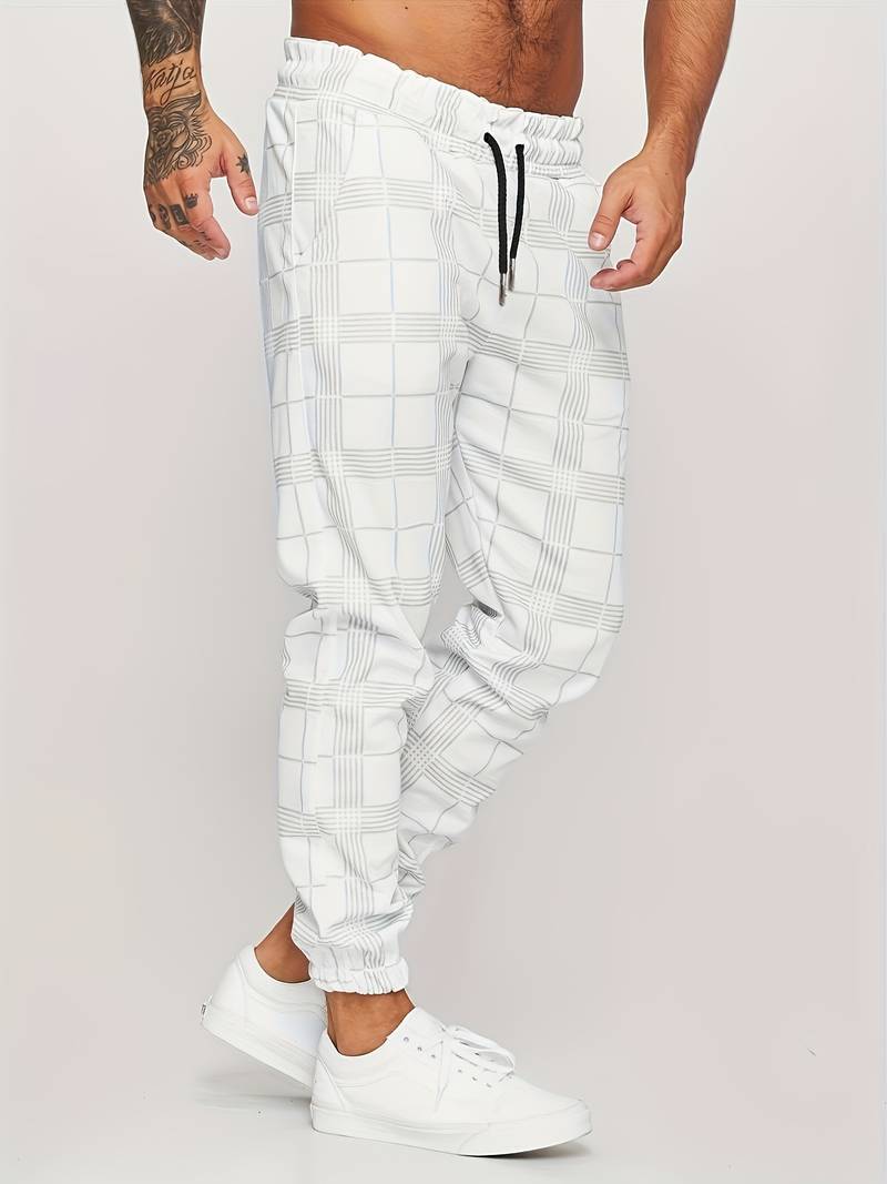 Benj - Checked jogger trousers