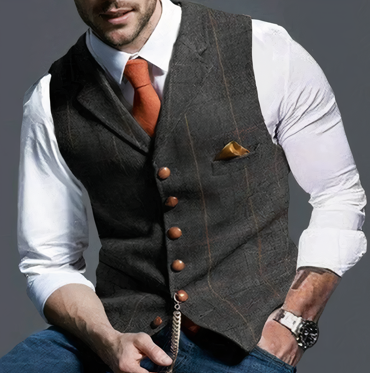 Alexander - Plaid Vest for Men