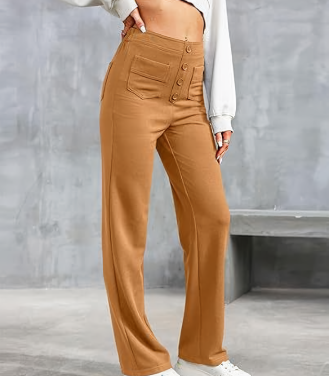 Irma - Elasticated High Waist Trouser