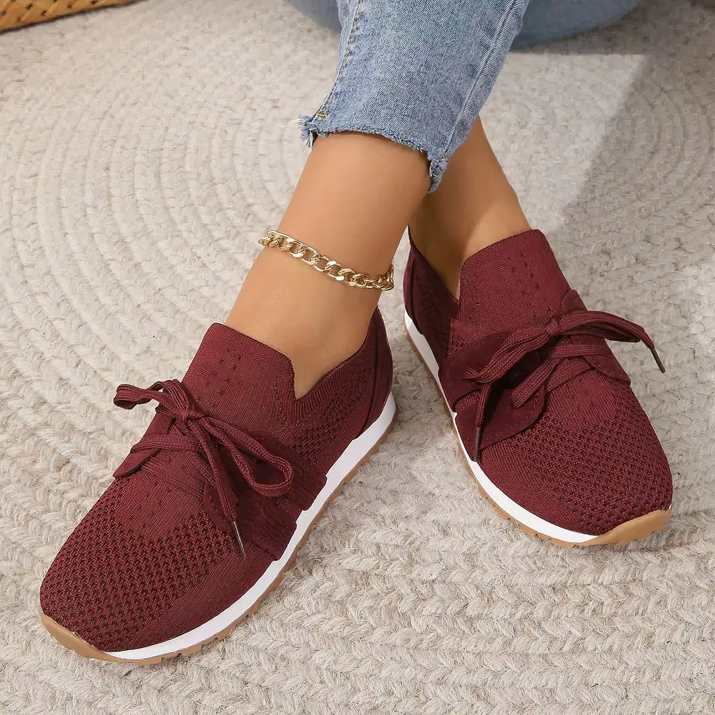 Keily - Lace-up Mesh Sneakers