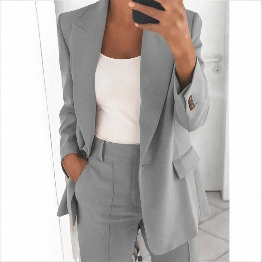 Gretchen - Blazer-Set Mit Jacke Und Hose Grau / S