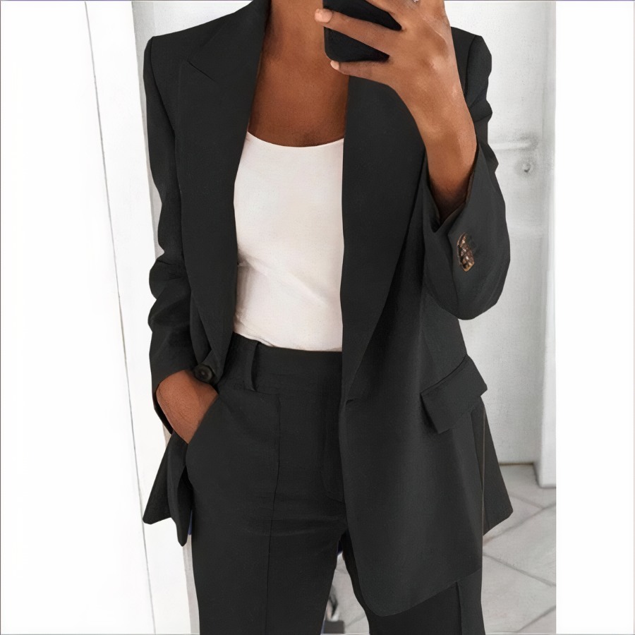 Gretchen - Blazer-Set Mit Jacke Und Hose Schwarz / S