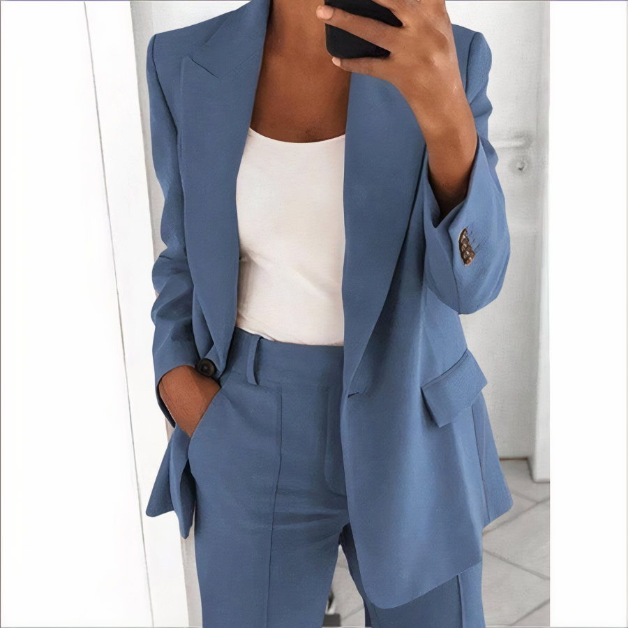 Gretchen - Blazer-Set Mit Jacke Und Hose Hellblau / S