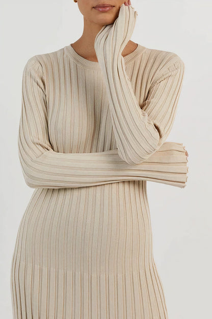 Nori - Ribbed Knit Dress