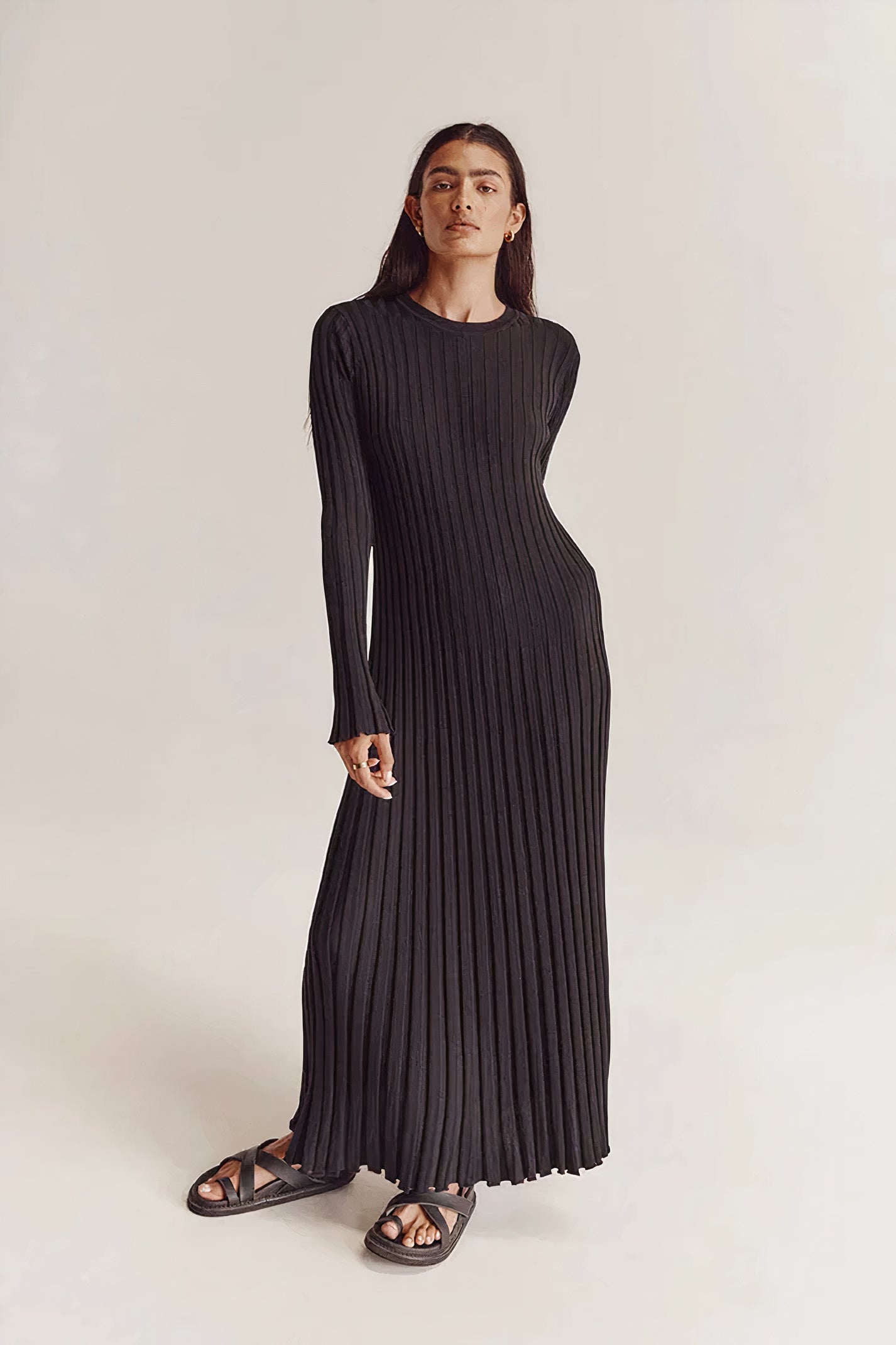 Nori - Ribbed Knit Dress