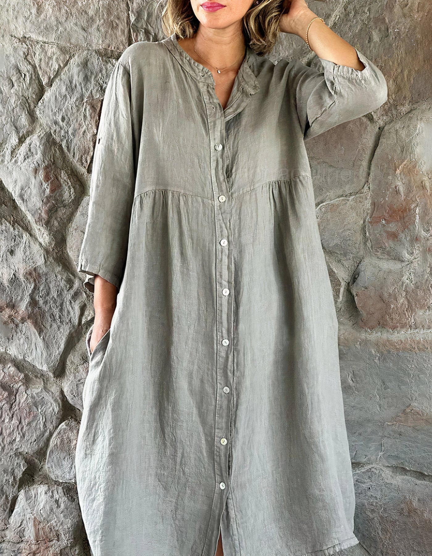 Skye - Cotton and linen dress