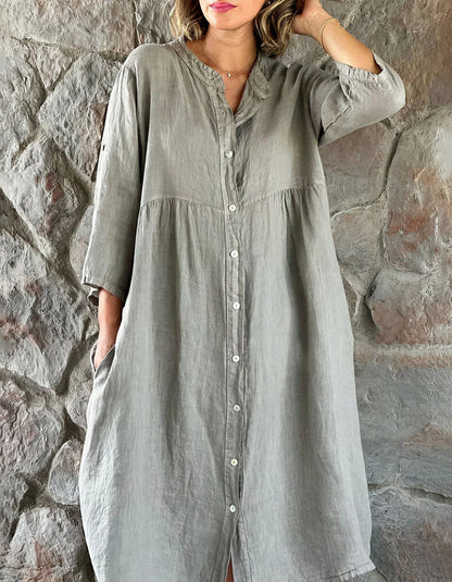 Skye - Cotton and linen dress