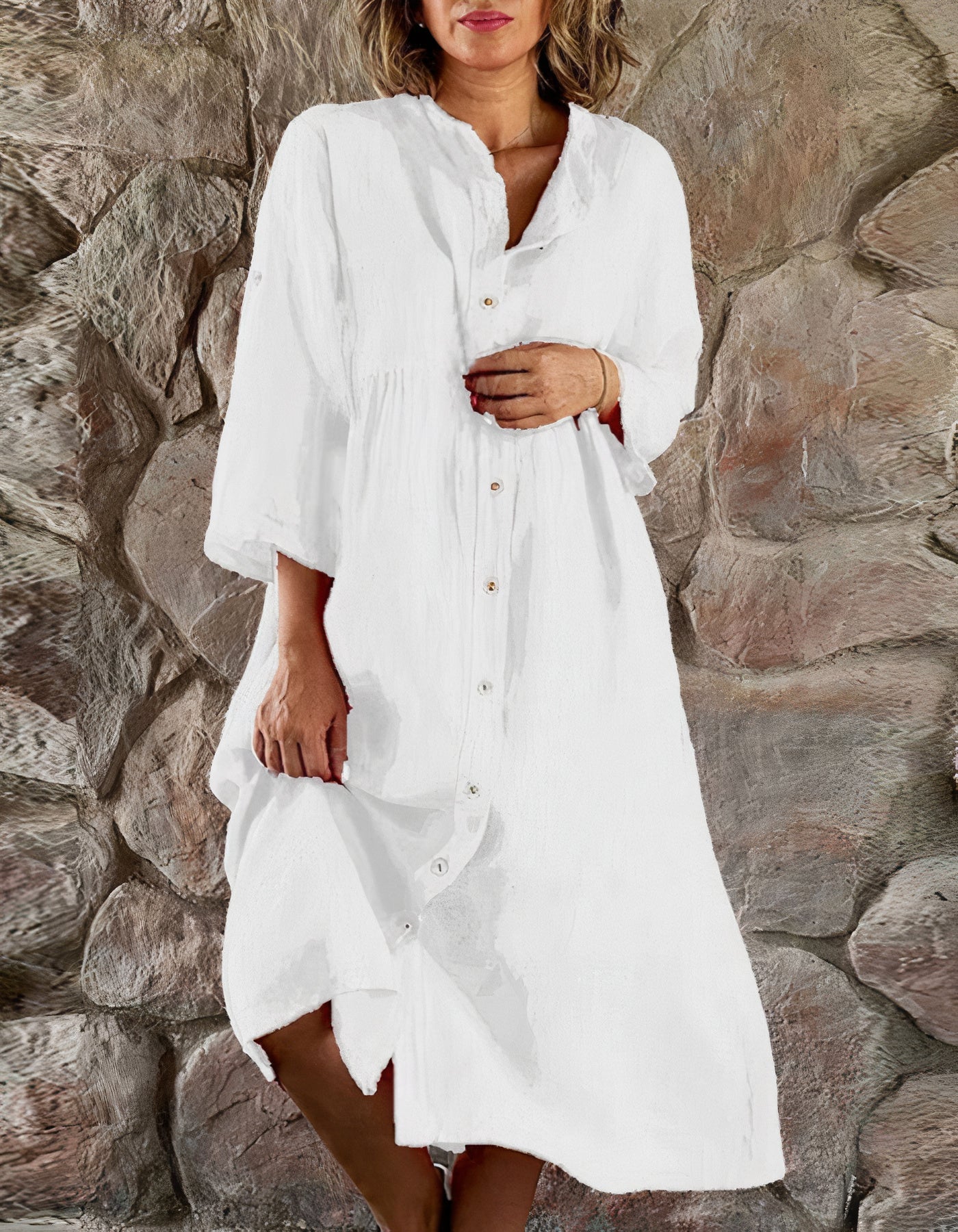 Skye - Cotton and linen dress