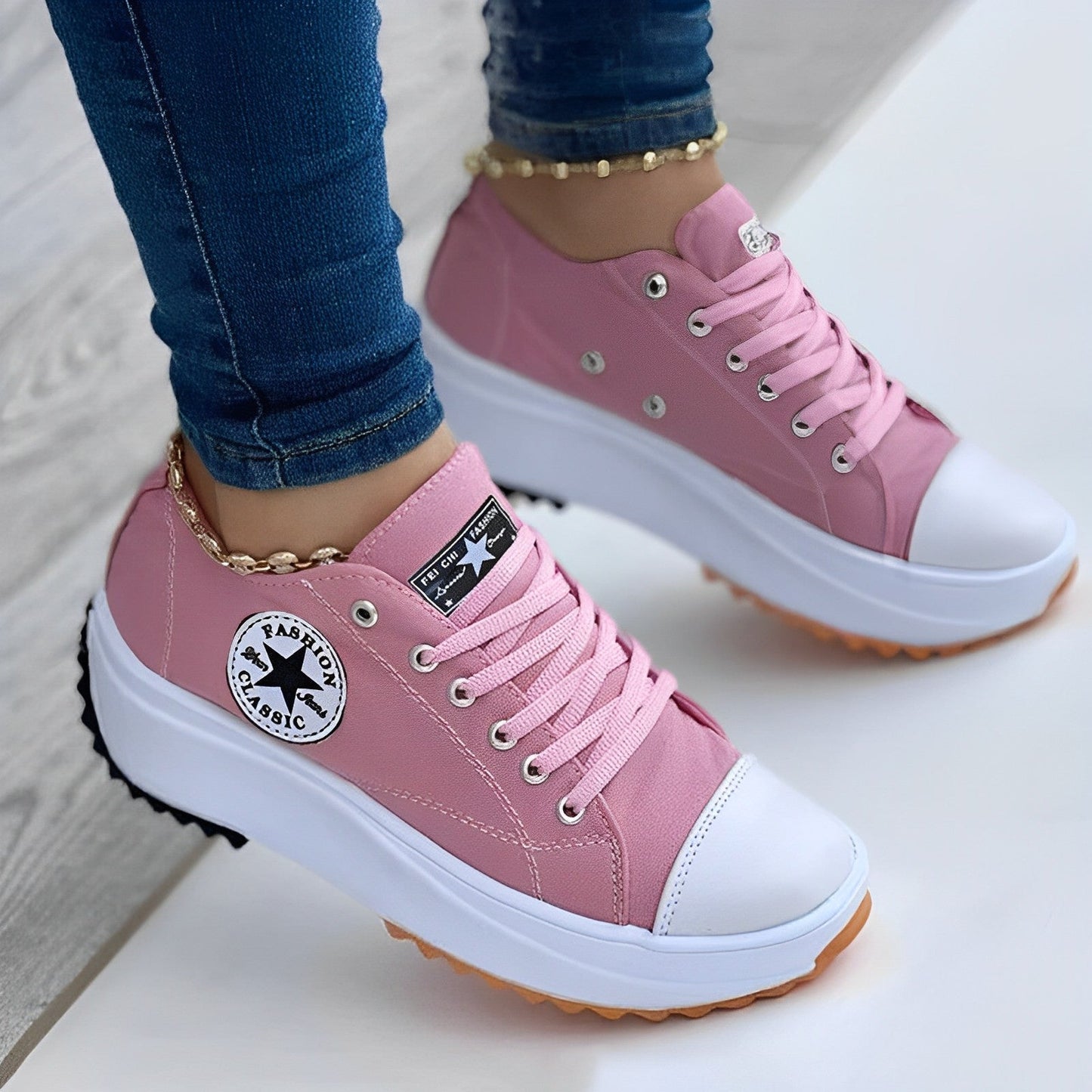 Alesha - Lace Up trainers