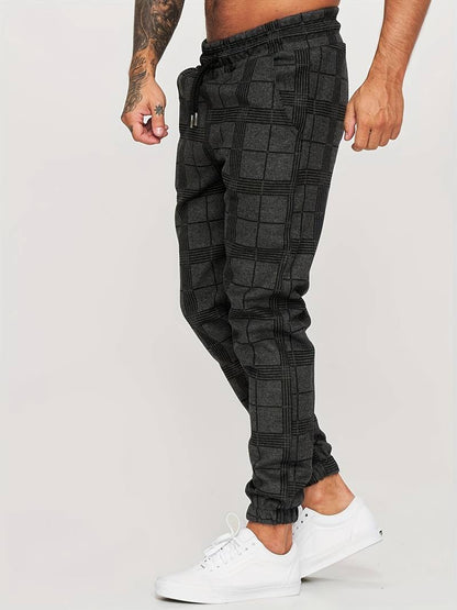 Benj - Checked jogger trousers