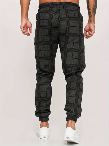 Benj - Checked jogger trousers