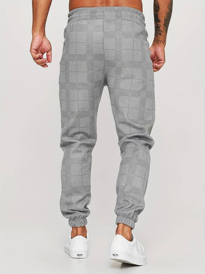 Benj - Checked jogger trousers